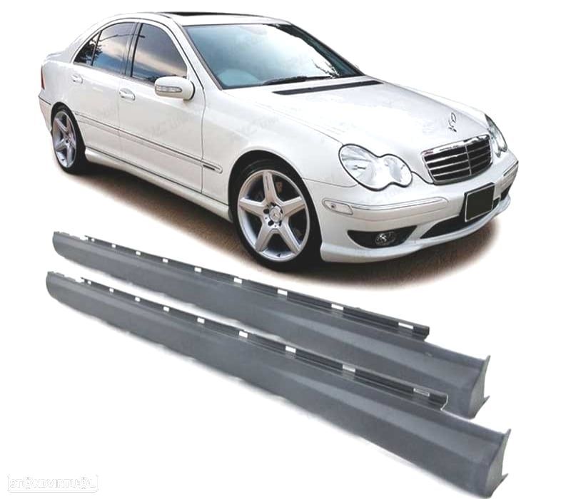 EMBALADEIRAS LATERAIS MERCEDES W203 00-07 LOOK AMG - 1