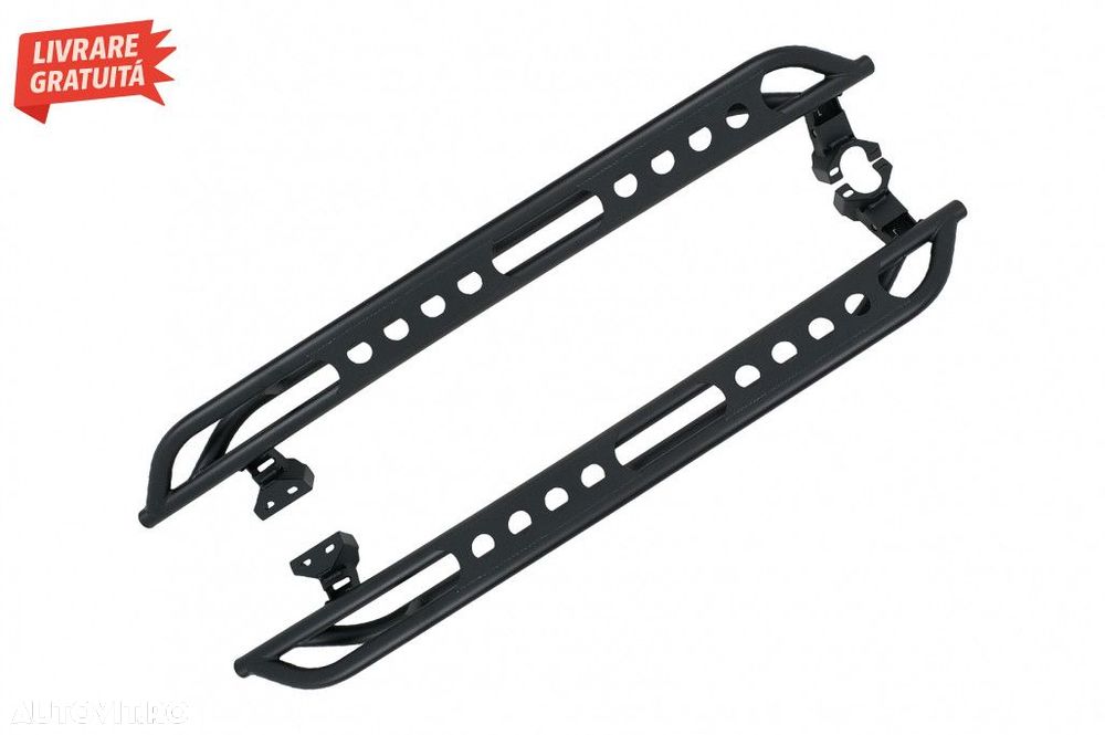 Praguri trepte laterale Jeep Wrangler JL (2018-Up) 4 Usi Otel - 1