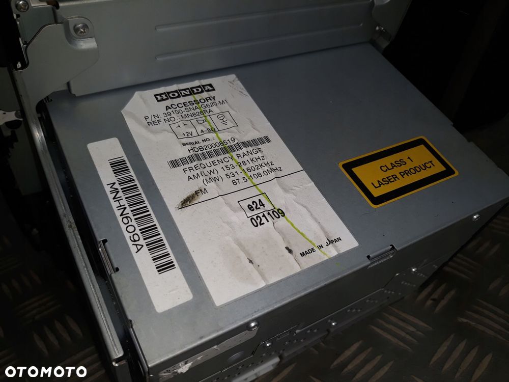 39100-SNA-G620 radio cd fm HONDA CIVIC VIII 8 SEDAN - 9