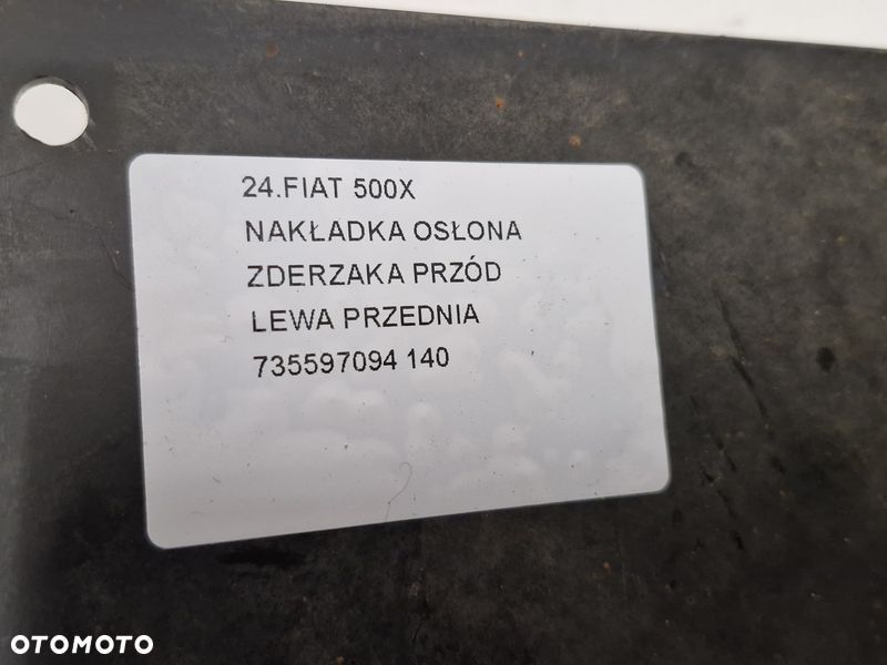 FIAT 500X 500 X NAKŁADKA OSŁONA ZDERZAKA LEWY PRZÓD LEWA PRZEDNIA 735597094 - 7