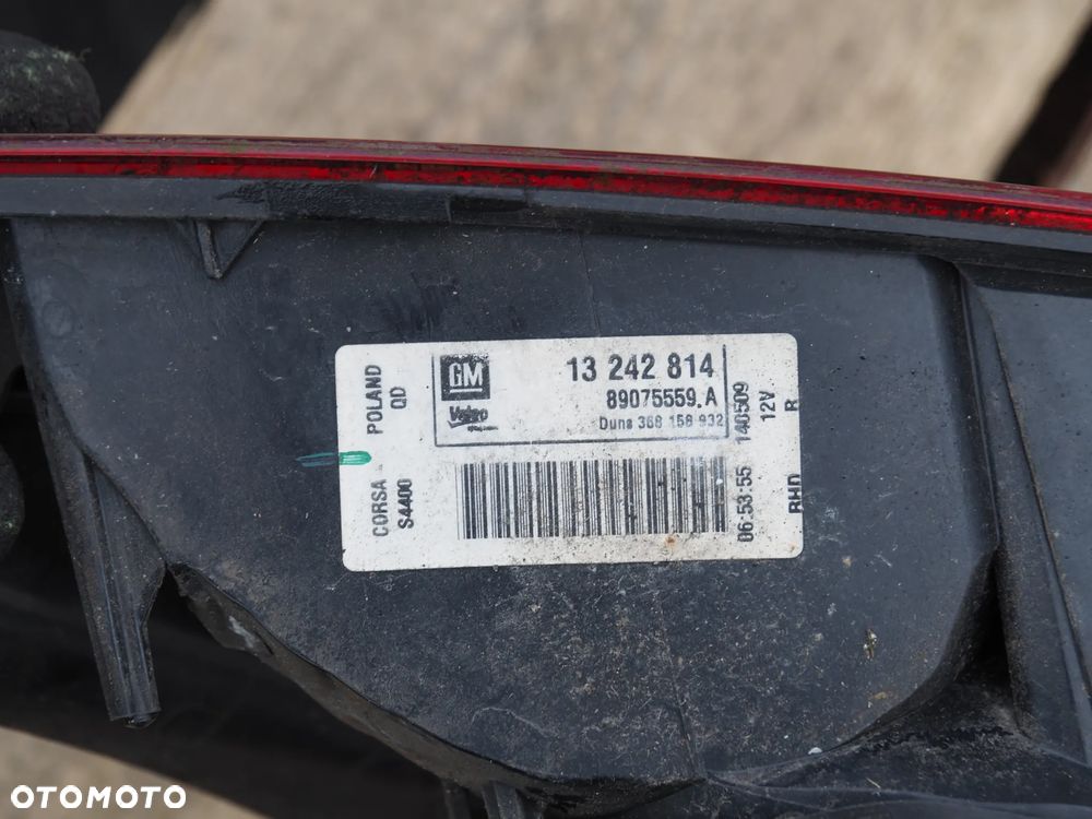 Lampa tył tylna prawa Opel Corsa D 3D 13242814 - 4