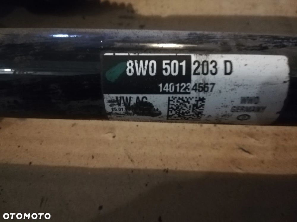 Półoś lewa prawa przód tył Audi A5 A4 B9 8W F5 2.0 TFSI 8W0407271D 8W0501203D - 5