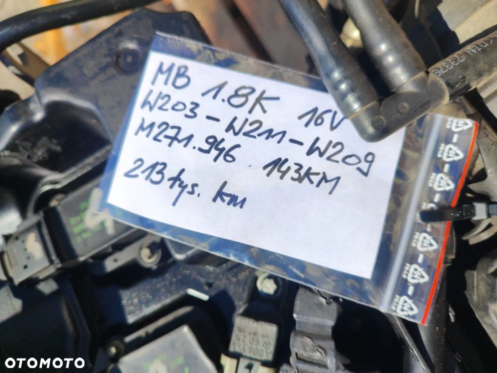 Silnik kompletny 1.8 16V Kompressor M271.946 143KM 213tys. km do MERCEDES W203 W209 W211 Sprinter W906 Film - 11