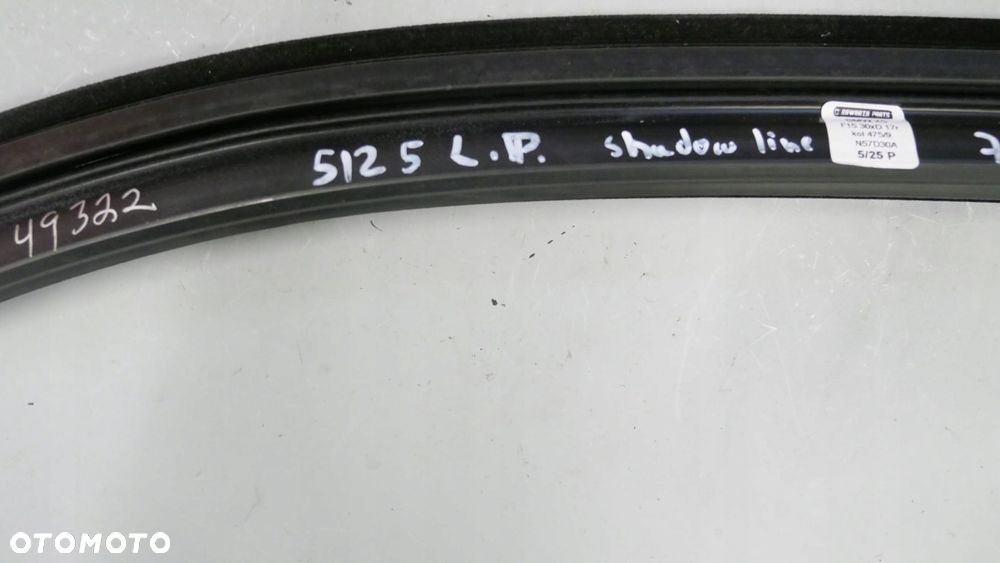 bmw x5 f15 uszczelka prowadnica osłona ramy szyby drzwi lewy przód 7465921 - 7