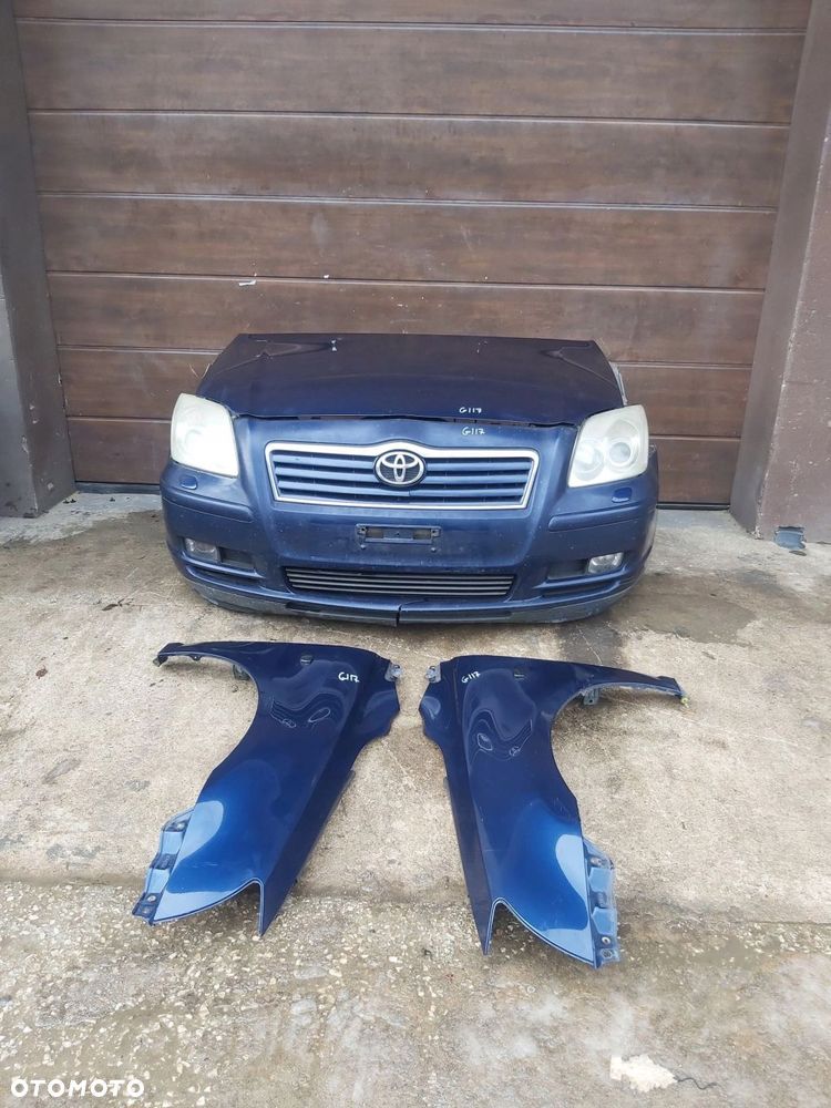 TOYOTA Avensis T25 kompletny przód zderzak maska błotnik lampa chłodnice - 1