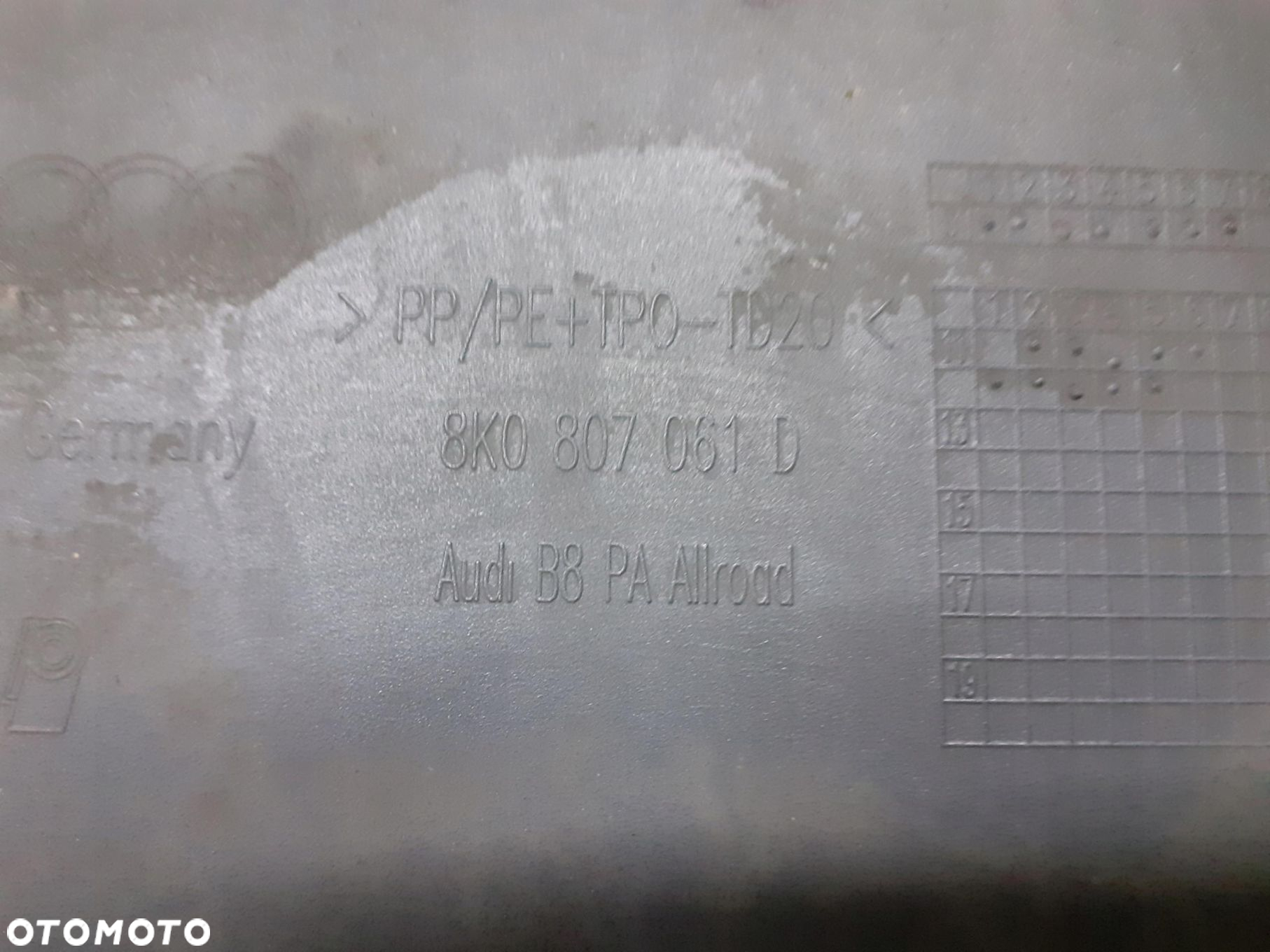 ZDERZAK PRZÓD PRZEDNI DÓŁ ZDERZAKA AUDI A4 B8 ALLROAD 2008-2011R - 9
