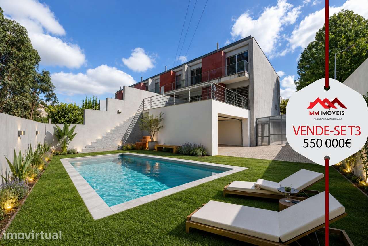 Moradia T5 | Maia - Nogueira | 3 Frentes | Terraço | Jardim | Renovada