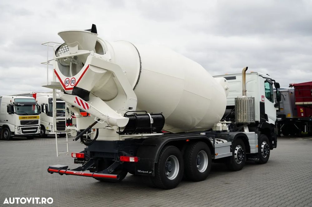Renault C 430 / 8X4 / BETONIERĂ / MIXER 9 M3 / JANTE DIN ALIAJ / EURO 6 / - 5
