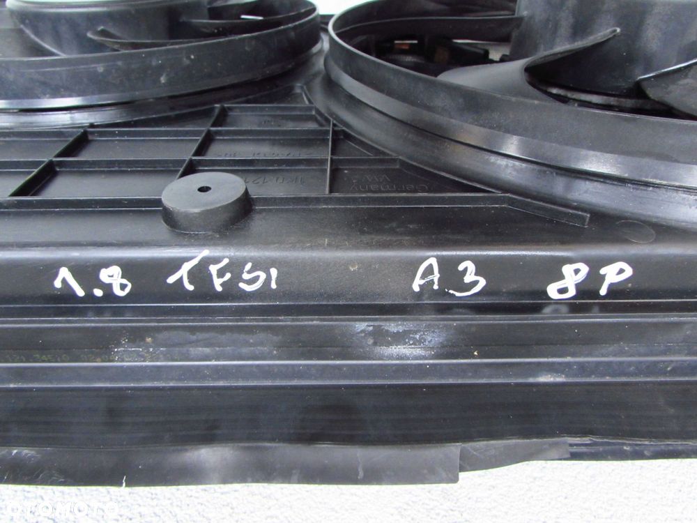 AUDI A3 8P 1.8 2.0 TFSI 03-10 CLODNICE WODY KLIMA INTERCOOLER WENTYLATOR 1K0121251AT 1K0145803S - 12