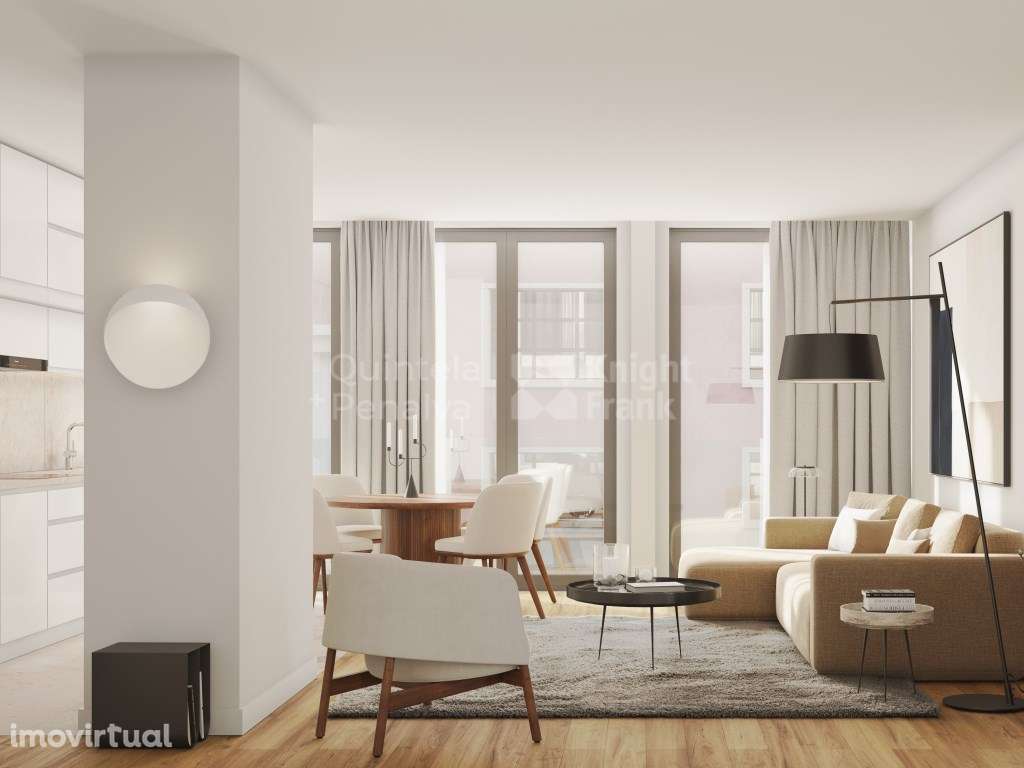 Penthouse T4+1 com terraço e estacionamento em Alvalade - Grande imagem: 2/19