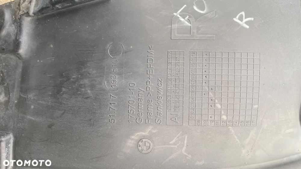 BMW 5 GT F07 NADKOLE PRAWY PRZÓD PRZEDNIA CZĘŚĆ OSŁONA WNĘKI KOŁA 7193510 - 3
