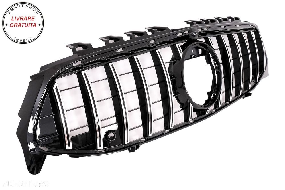 Grila Centrala Mercedes CLA X118 C118 (2019-05.2023) GT-R Panamericana Design Crom- livrare gratuita - 4