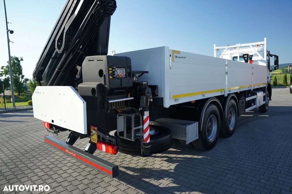 Mercedes-Benz AROCS 2636 / 6x4 / LIVRARE 7,6 M + HIAB 188 B-3 HDS / PODEA REZISTENTĂ / RADIOCOMANDĂ / ROTATOARE / FURCĂ PENTRU PALEȚI / EURO 6 - 18