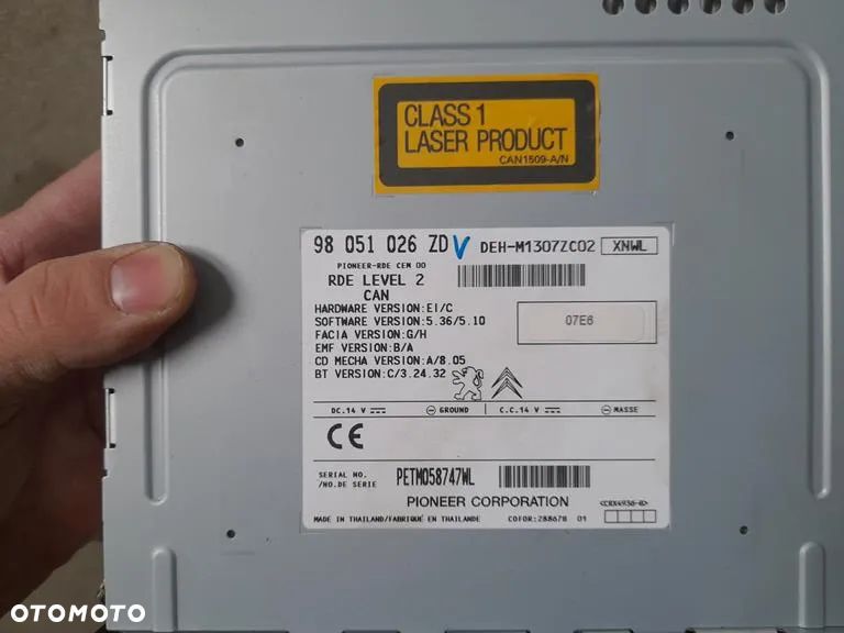 Radio CD Peugeot 208 I 98051026ZD - 4