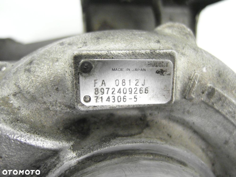 TURBOSPRĘŻARKA RENAULT VEL SATIS 3.0 dCi 8972409266 7143065 - 9