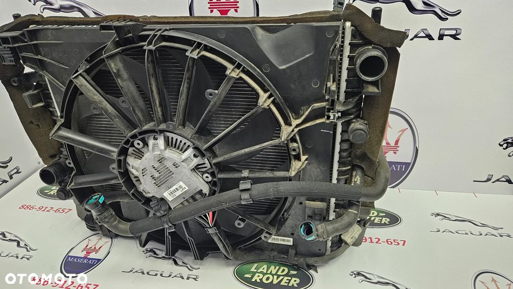 Jaguar XJ 351 LIFT 2015-2019 3.0 SC 340 KM 306PS Komplet chłodnic Chłodnica wody Klimatyzacji Wentylator Pompka wody - 19