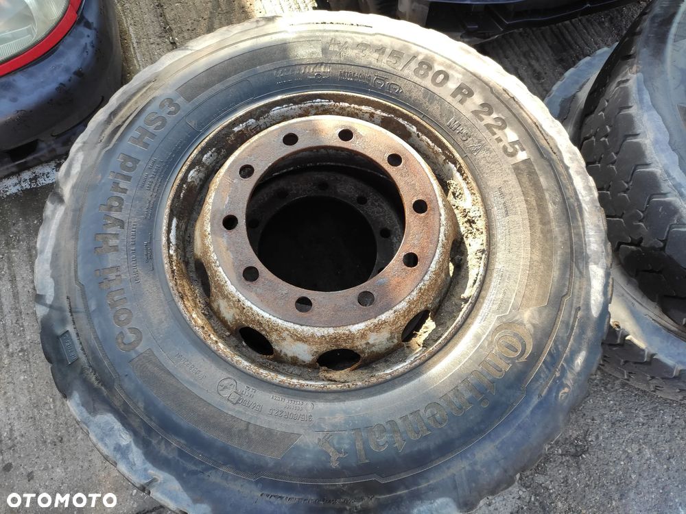 Koło Koła Felga Felgi 22.5 x 9.00H Opona Opony R 22,5 315/80 - 3