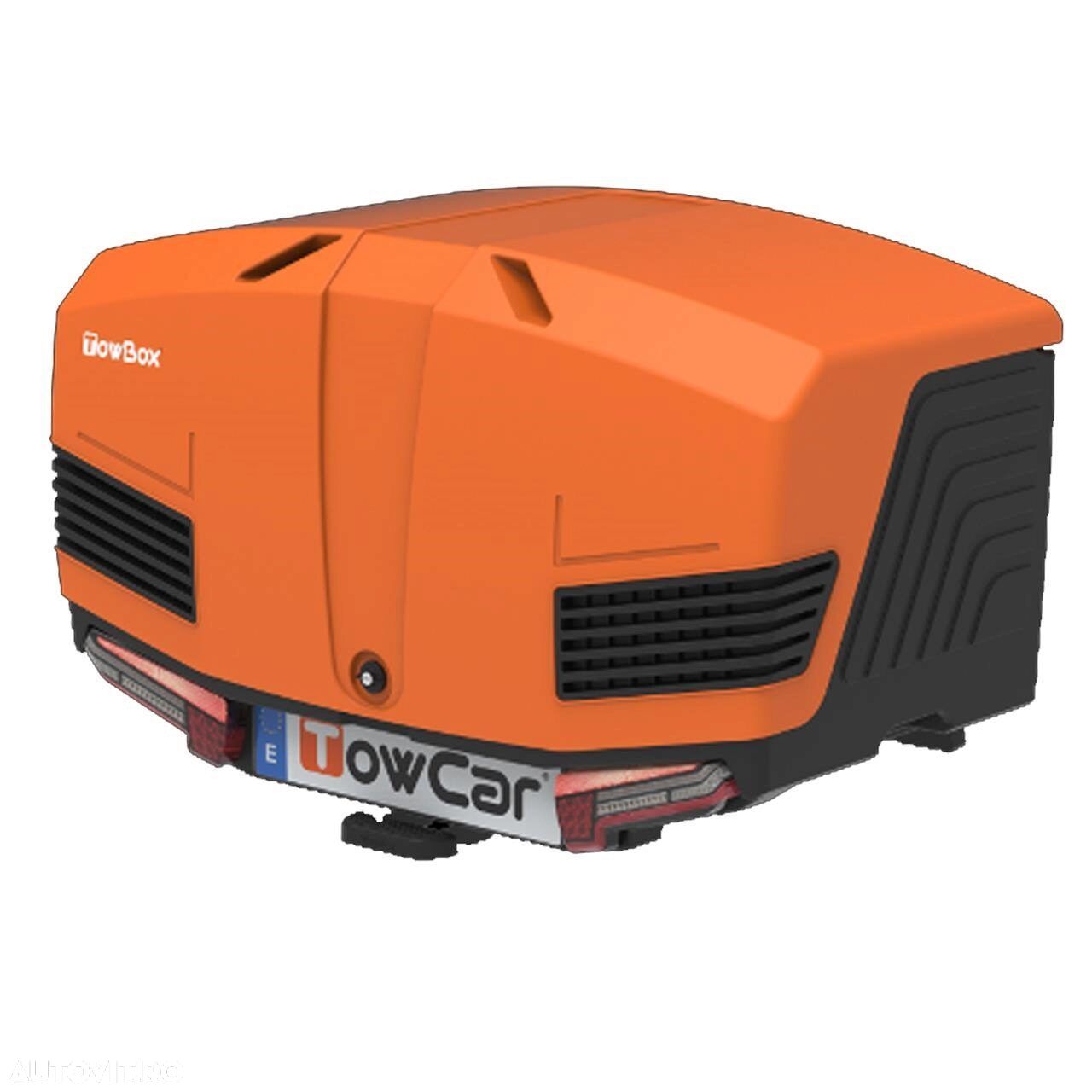 Cutie portbagaj pe carligul de remorcare Towbox V3 Sport Orange - 1
