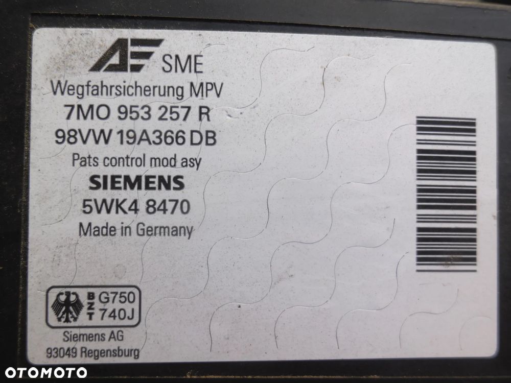 MODUŁ IMMOBILAIZER SEAT ALHAMBRA 7M0953257R - 2