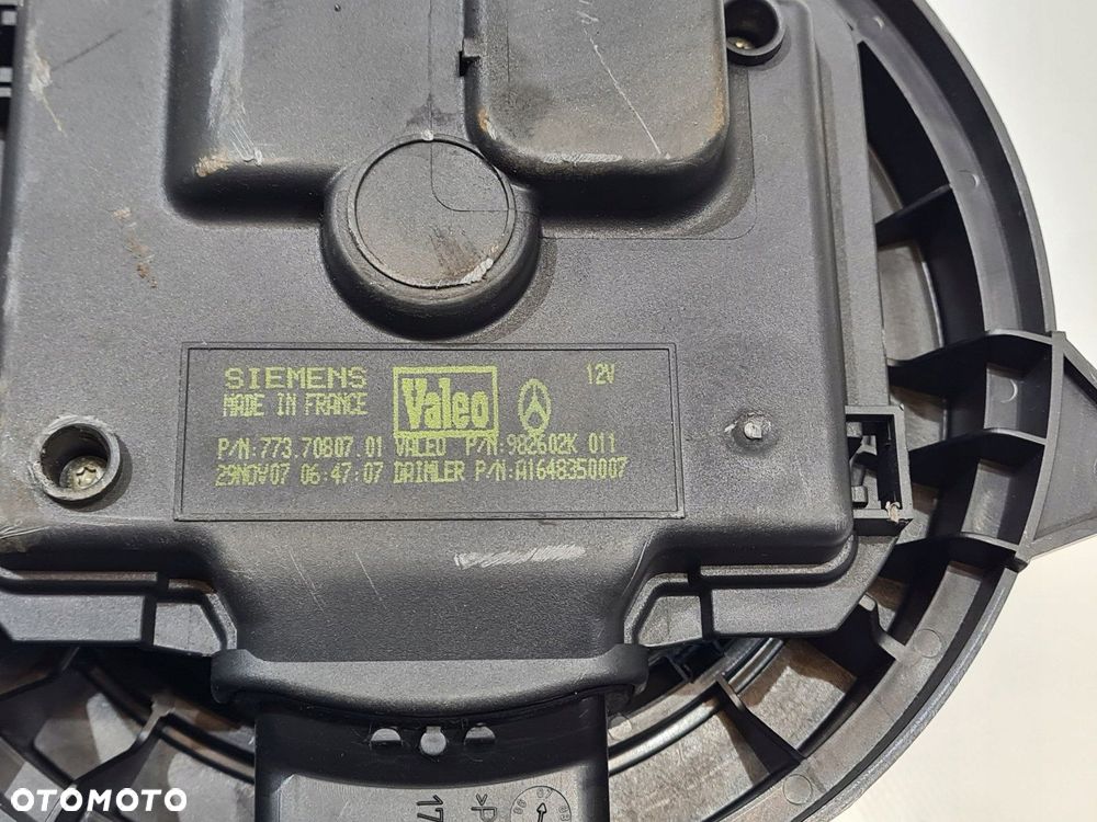 dmuchawa wentylator mercedes w251 w164 a1648350007 - 4