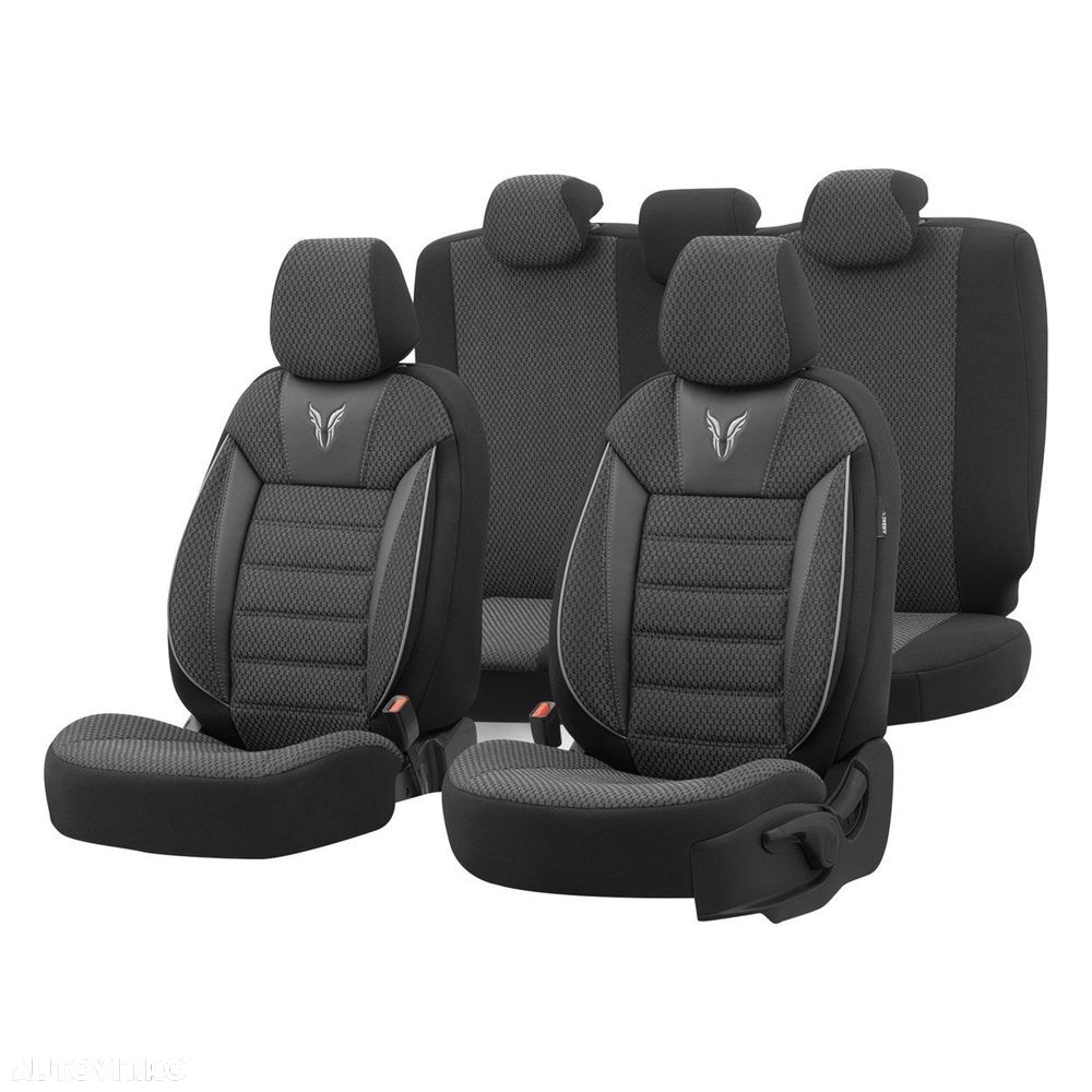 Set huse scaune Premium, Universale, fractionateOTOM Toro 902 negru - 1