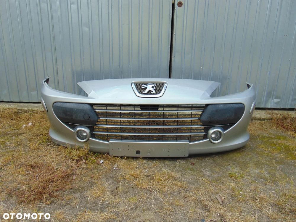 Zderzak przedni przód srebrny Peugeot 307 FL lift 05-08r - 1