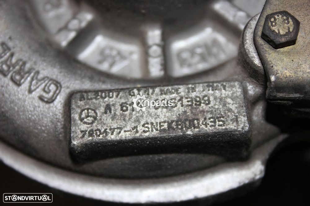 Turbo MERCEDES-BENZ VITO VIANO CDI (W638) 1996 - 2003 G17 - A6110961399 - 434924... - 6