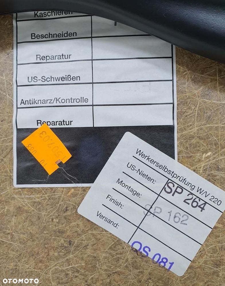 TAPICERKA BOCZEK DRZWI LEWY PRZÓD MERCEDES W220 A2207203970 EUROPA - 8
