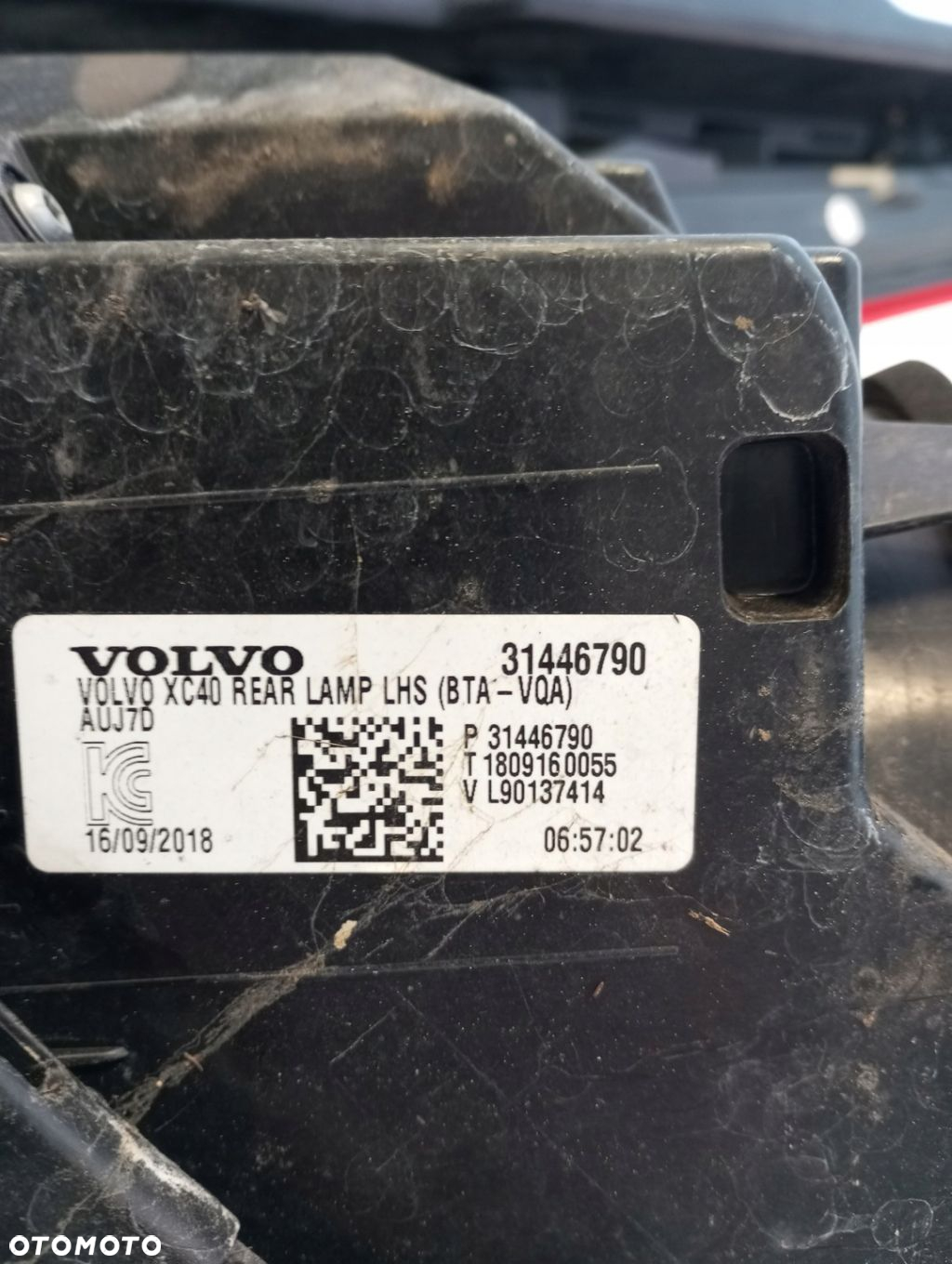 Lampa tył tylna Volvo XC40 XC 40 LEWA 31446790 - 6