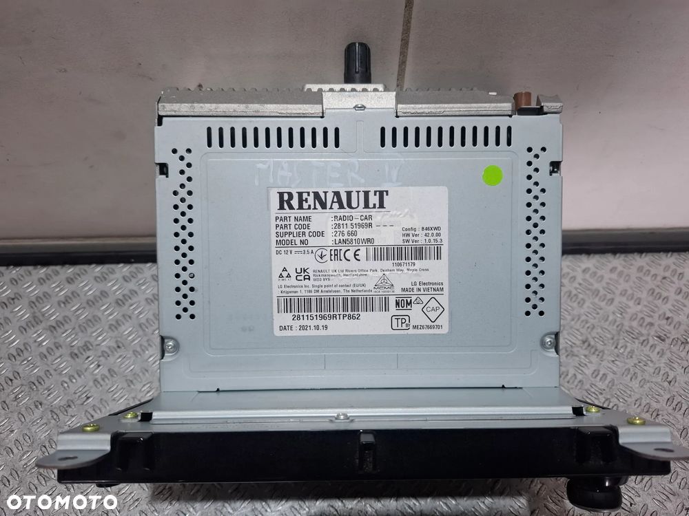 Radio nawigacja Renault Master IV 2021 rok nr 281151969R - 3