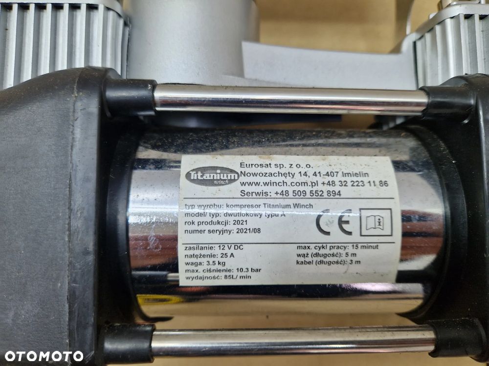 KOMPRESOR ZAWIESZENIA PODUSZEK LAWETA POMPKA 12V - 5