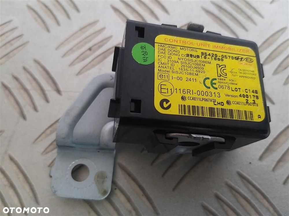 Zestaw odpalający startowy Hyundai I30 II 11-17 1,6 CRDI KOMPUTER STACYJKA 0281030859 - 4