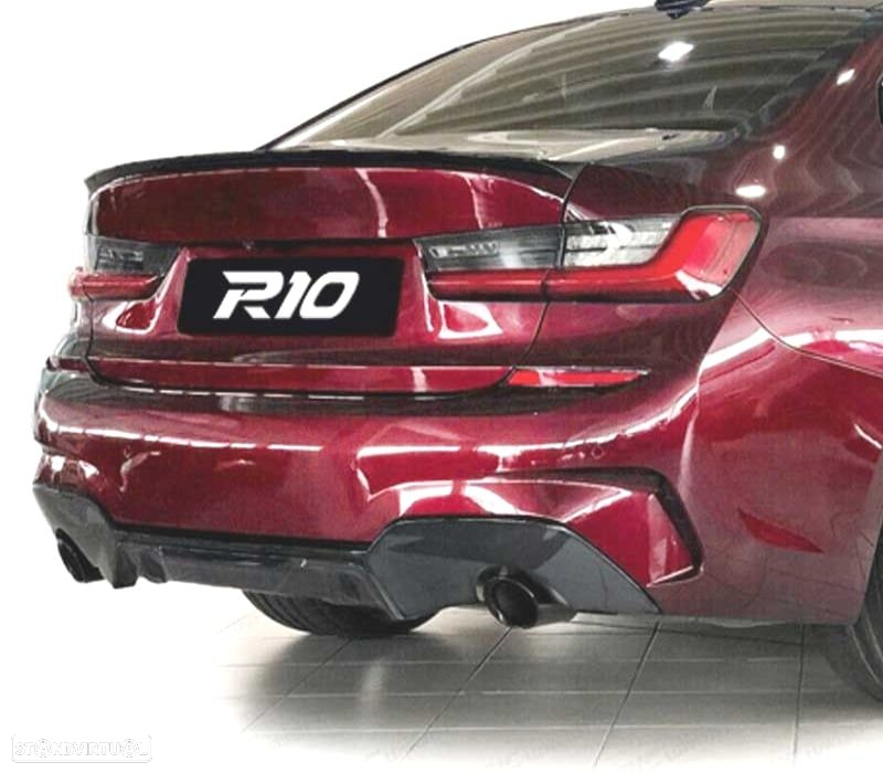 DIFUSOR BMW G20 G21 18- LOOK M PERFORMANCE PRETO BRILHANTE + CARBON - 3