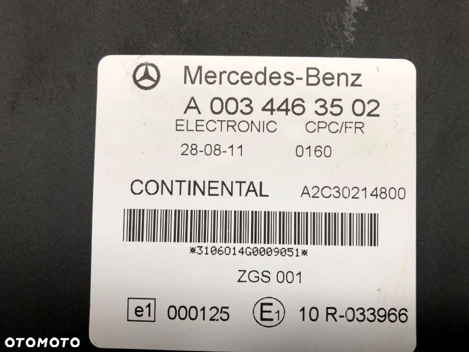 CPC/FR moduł sterownik A 003 446 35 02 Mercedes - 5