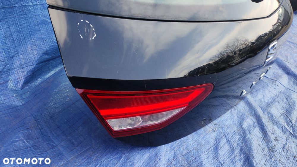 KLAPA ZDERZAK WZMOCNIENIE BELKA OSŁONA LAMPA TYŁ KOMPLETNY TYŁ DUPA CZARNY ORYGINALNY LAKIER SEAT LEON III 3 HB 5D 12-16r - 31