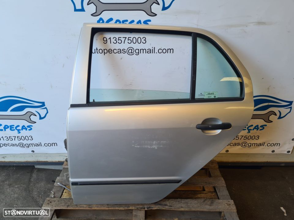 PORTA TRASEIRA TRÁS ESQUERDA | SKODA FABIA | FECHO ELEVADOR MOTOR PUXADOR VIDRO; - 3
