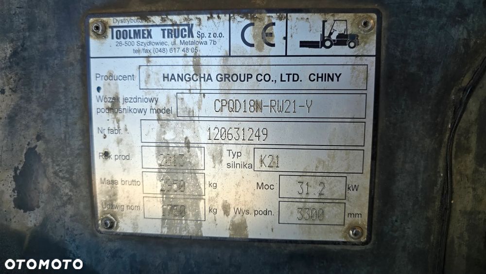 Hangcha CPQD18N-RW21-Y - 4