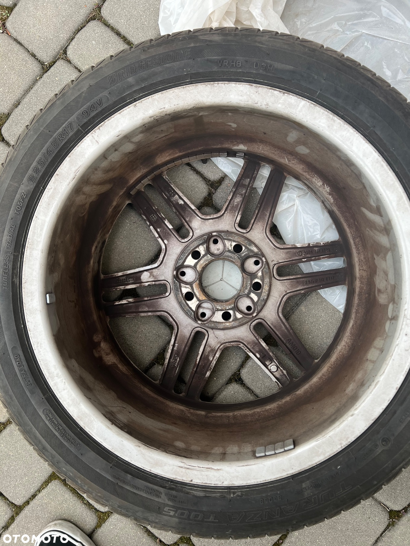 Komplet felg alum. AMG 17” 225/245 w204 Mercedes Benz - 13