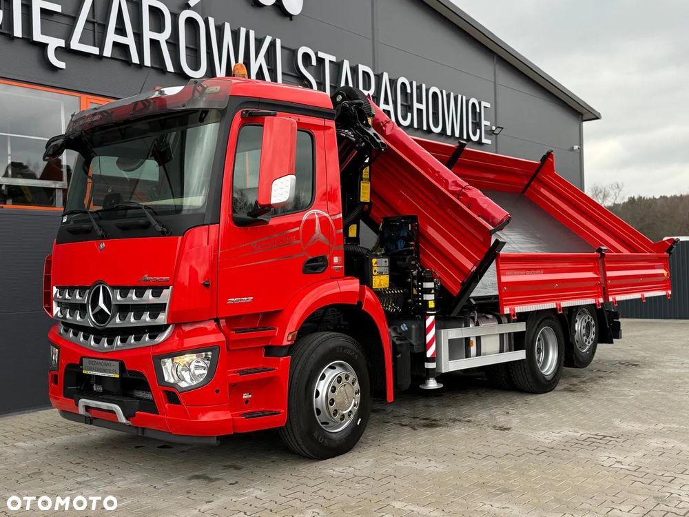Mercedes-Benz AROCS 2532 // E6 // wywrotka 3-Stronna + PALFINGER PK 14001-EH // 6x2 6x4 HDS żuraw kran crane kiper kipper // Actros Antos - 20