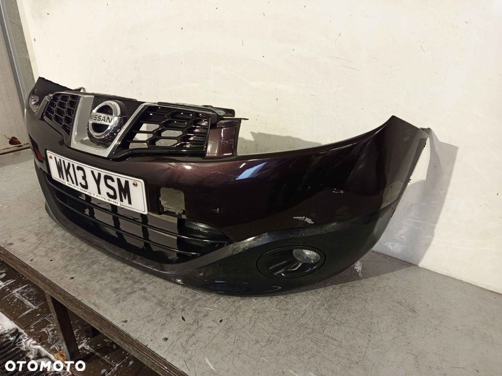 + ZDERZAK PRZÓD PRZEDNI NISSAN QASHQAI 1 I J10 LIFT FL GAB CIEMNY FIOLET HALOGENY - 2