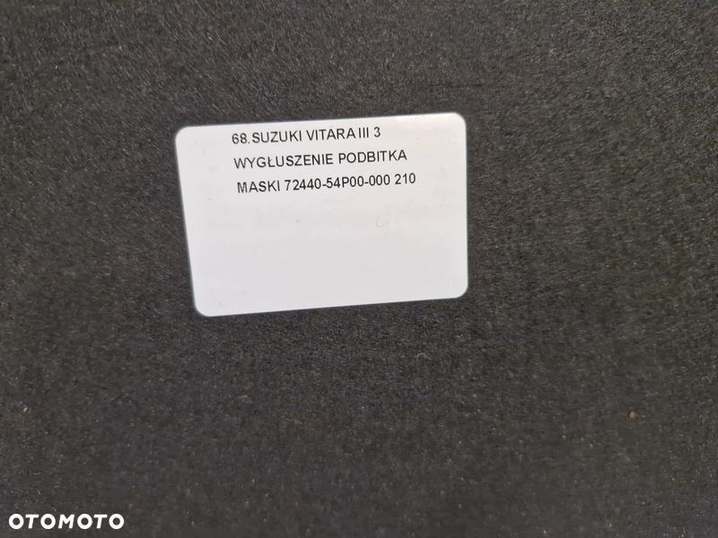SUZUKI VITARA III 3 WYGŁUSZENIE PODBITKA MASKI 72440-54P00-000 - 6