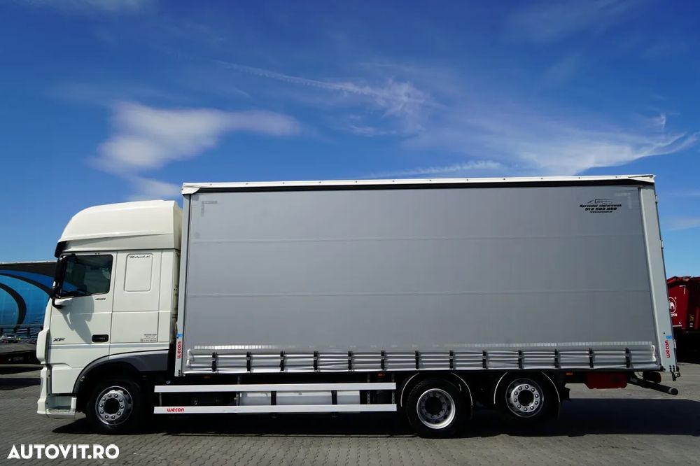 DAF XF 480 / SOLÓWKA / SSC / MEGA / I PARK-COOL / 6X2 / PUNTE RELAXABILĂ / ACOPERIȘ RELAXABIL / ȘINCĂLARE BOGIE / - 11