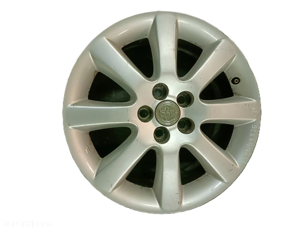 TOYOTA AVENSIS II T25 03-09 komplet 4 sztuki felgi aluminiowe alufelgi 16'' ET 45 * - 8