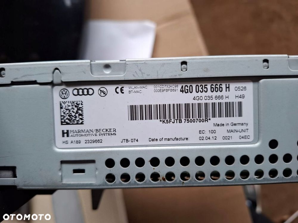 4G0035666H AUDI A6 A7 CZYTNIK DVD MMI 3G+ KARTY SD MULTIMEDIA RADIO NAVI - 3