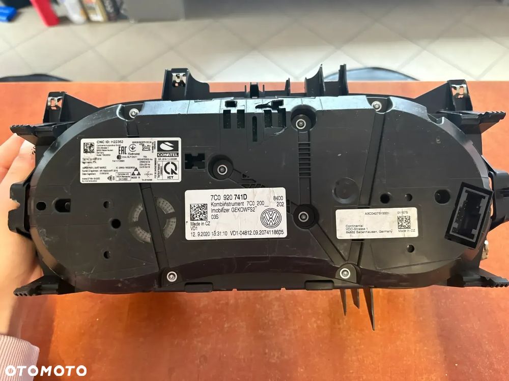 VW CRAFTER 7C MAN TGE LICZNIK ZEGAR MANUALNY 7C0920741D - 2