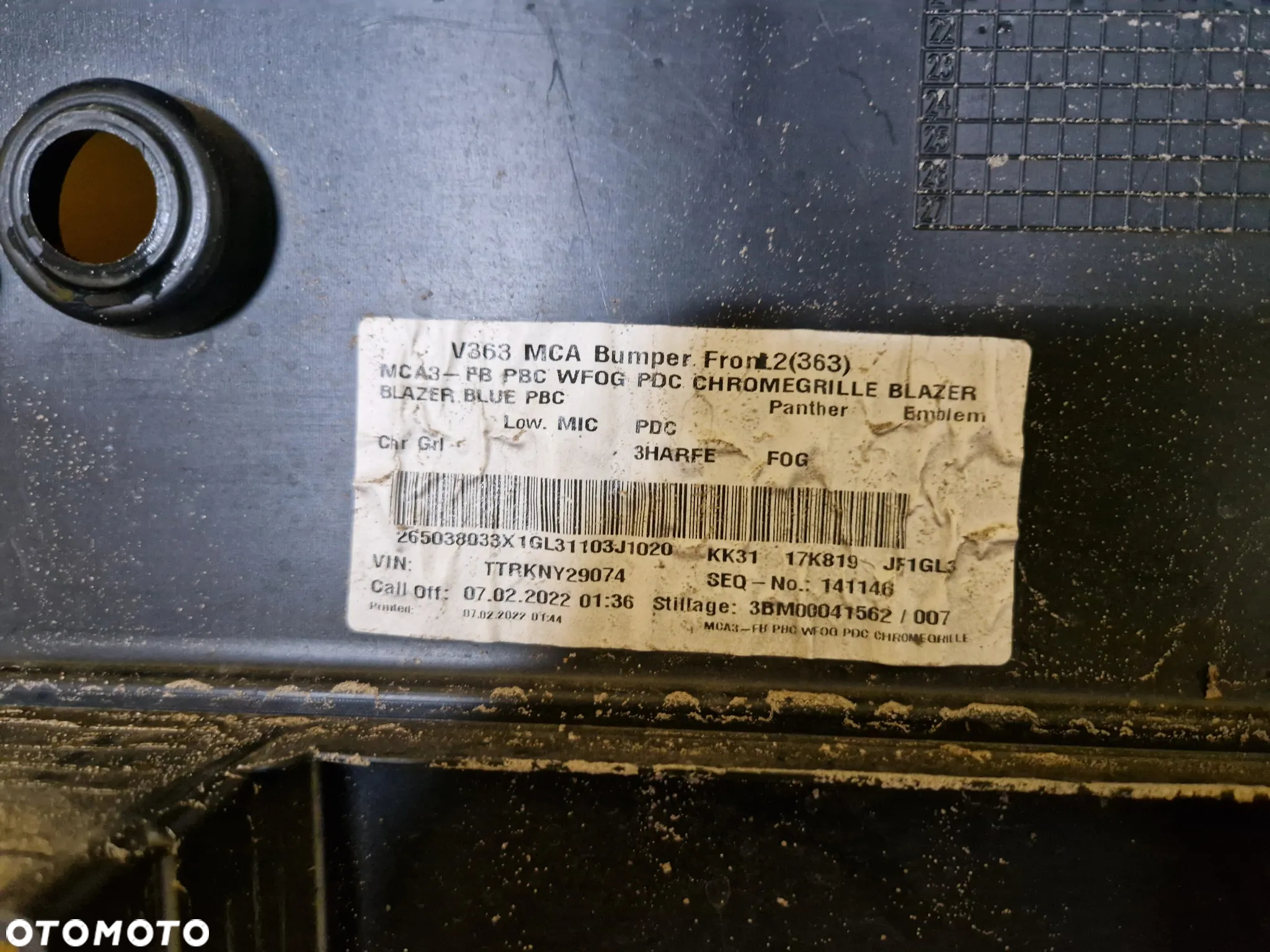 FORD TRANSIT MK8 LIFT ZDERZAK PRZOD 4PDC KK31-R17757-A - 12