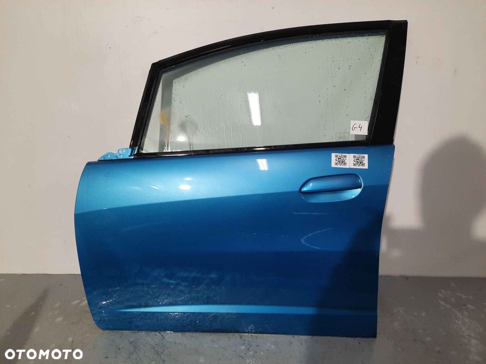 } DRZWI PRZÓD PRZEDNIE LEWE HONDA JAZZ 3 III BG53M NIEBIESKA BŁĘKITNA 5D 5 DRZWI HB - 1