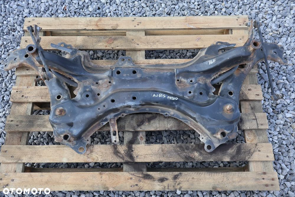 TOYOTA AURIS I COROLLA E15 06-12 BELKA ZAWIESZENIA PRZÓD PRZEDNIA SANKI TRAWERS - 1