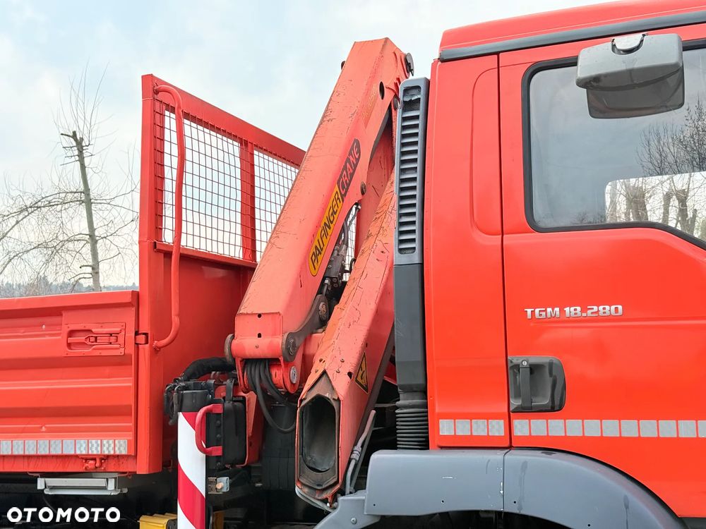 MAN * TGM 18-280 MAN 4x4 HDS Palfinger PK10500 * Kiper Wywrotka * Bardzo Dobry Stan - 30