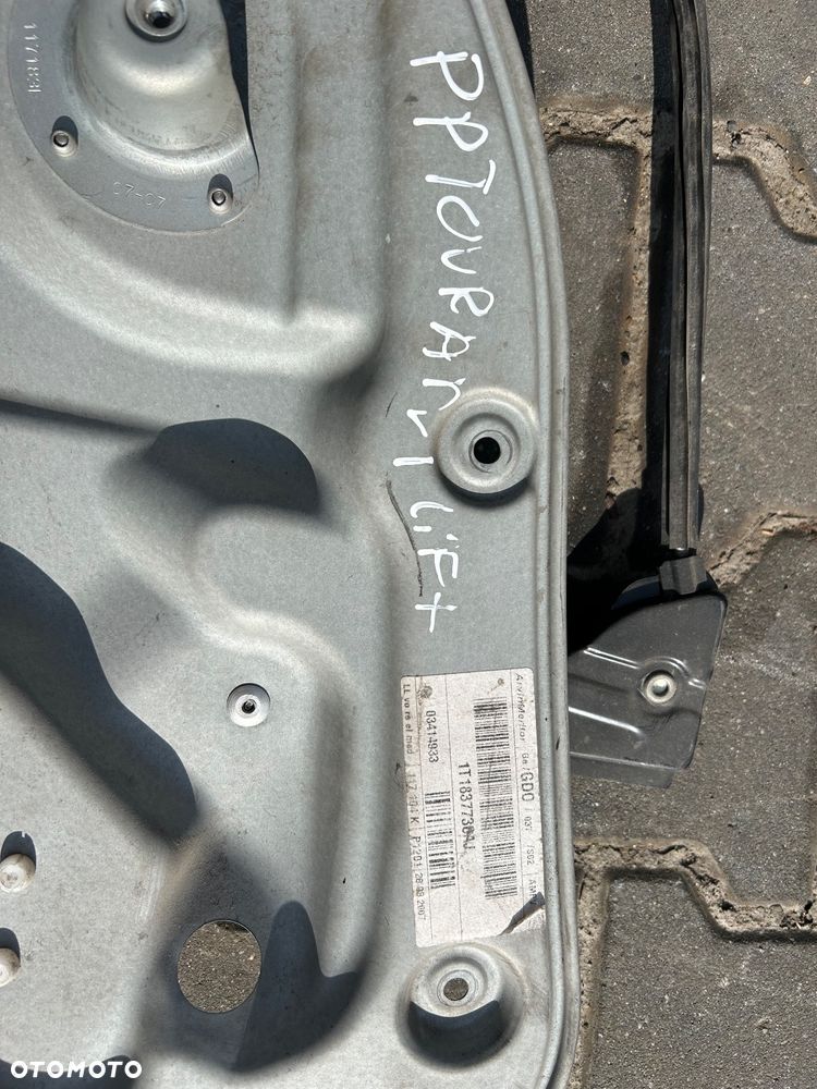 Volkswagen Touran I podnośnik szyby lewy przód prawy przód głośnik drzwi przód przednich - 4